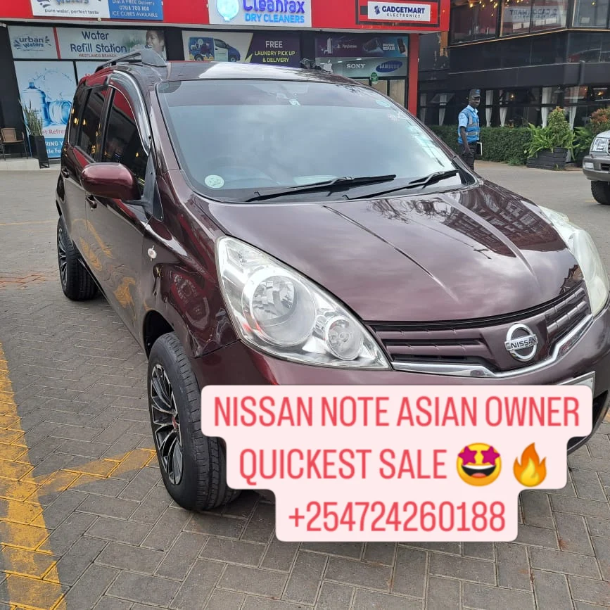 Nissan Note Asian owner QUICK SALE You Pay 20% Deposit Trade in Ok Nissan Note for sale in kenya hire purchase installments EXCLUSIVE 🔥