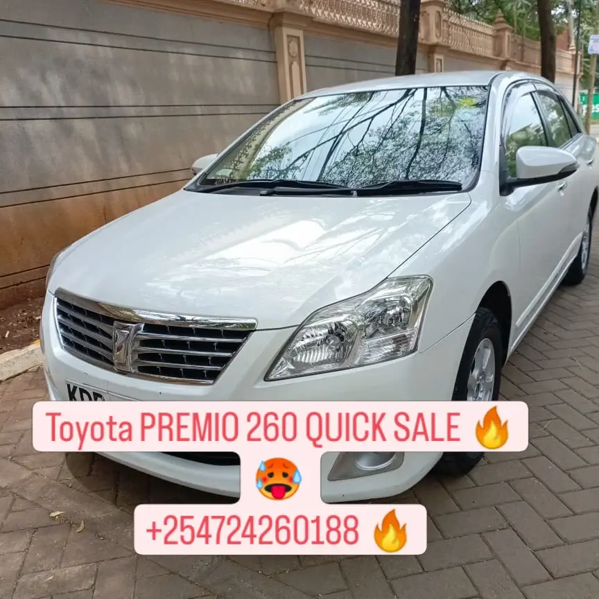 Toyota PREMIO new shape 260 59,000km Genuine mileage You pay 30% Deposit Trade in Ok EXCLUSIVE  premio for sale in kenya hire purchase installments