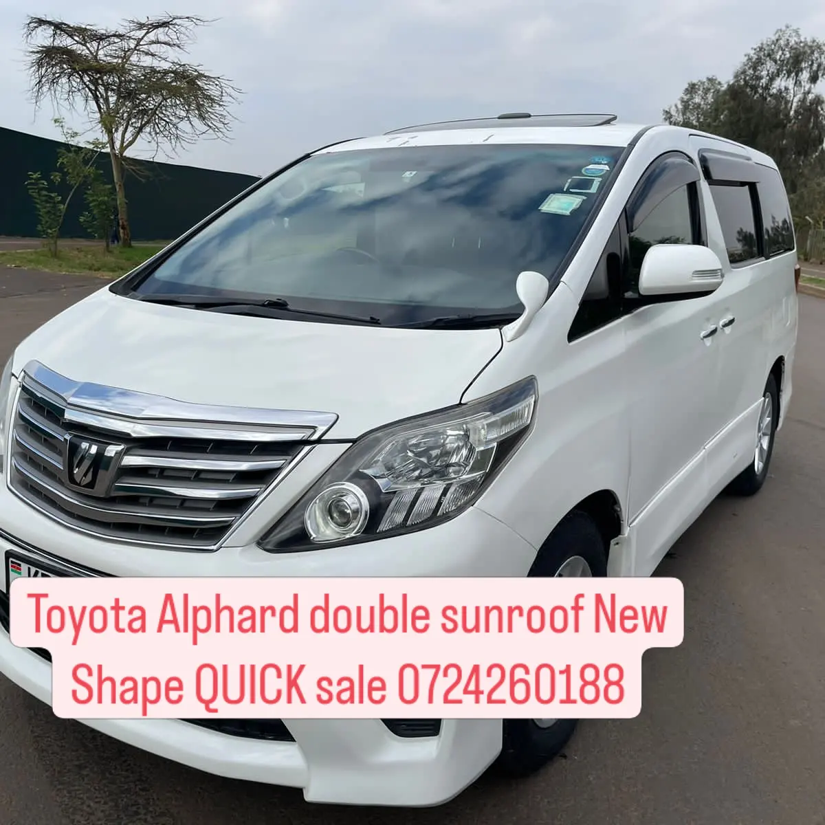 Car/motor vehicle Cars For Sale in Kenya-Toyota Alphard New shape Double Sunroof 🔥 QUICK SALE 🤩You Pay 30% Deposit Trade in OK Hire purchase installments 18