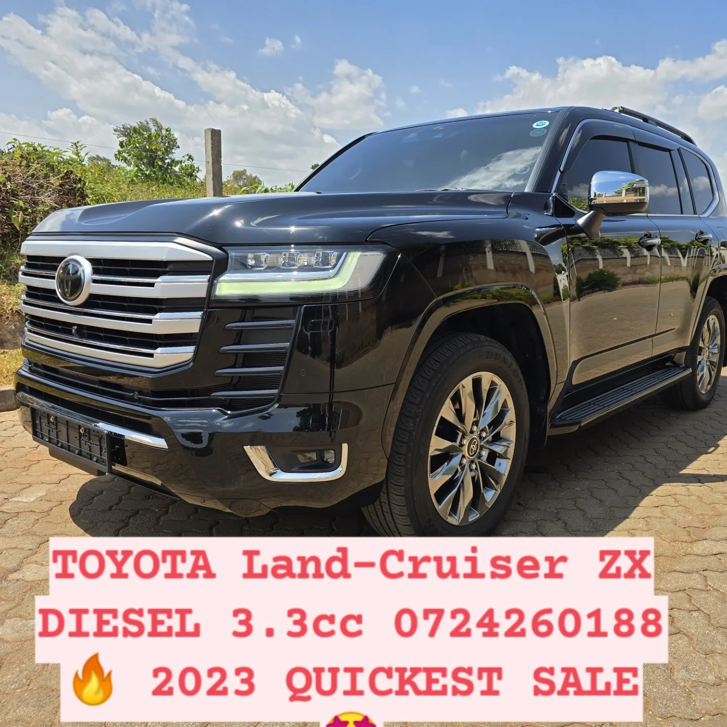 Car/motor vehicle Cars For Sale in Kenya-Toyota Land-Cruiser 300 series ZX V8 DIESEL 3.3cc 2023 New Arrival 🤩 QUICK SALE You Pay 30% Deposit Hire purchase installments HP UpTo 70% financing/finance NO CRB STATUS CHECK Trade in OK 21