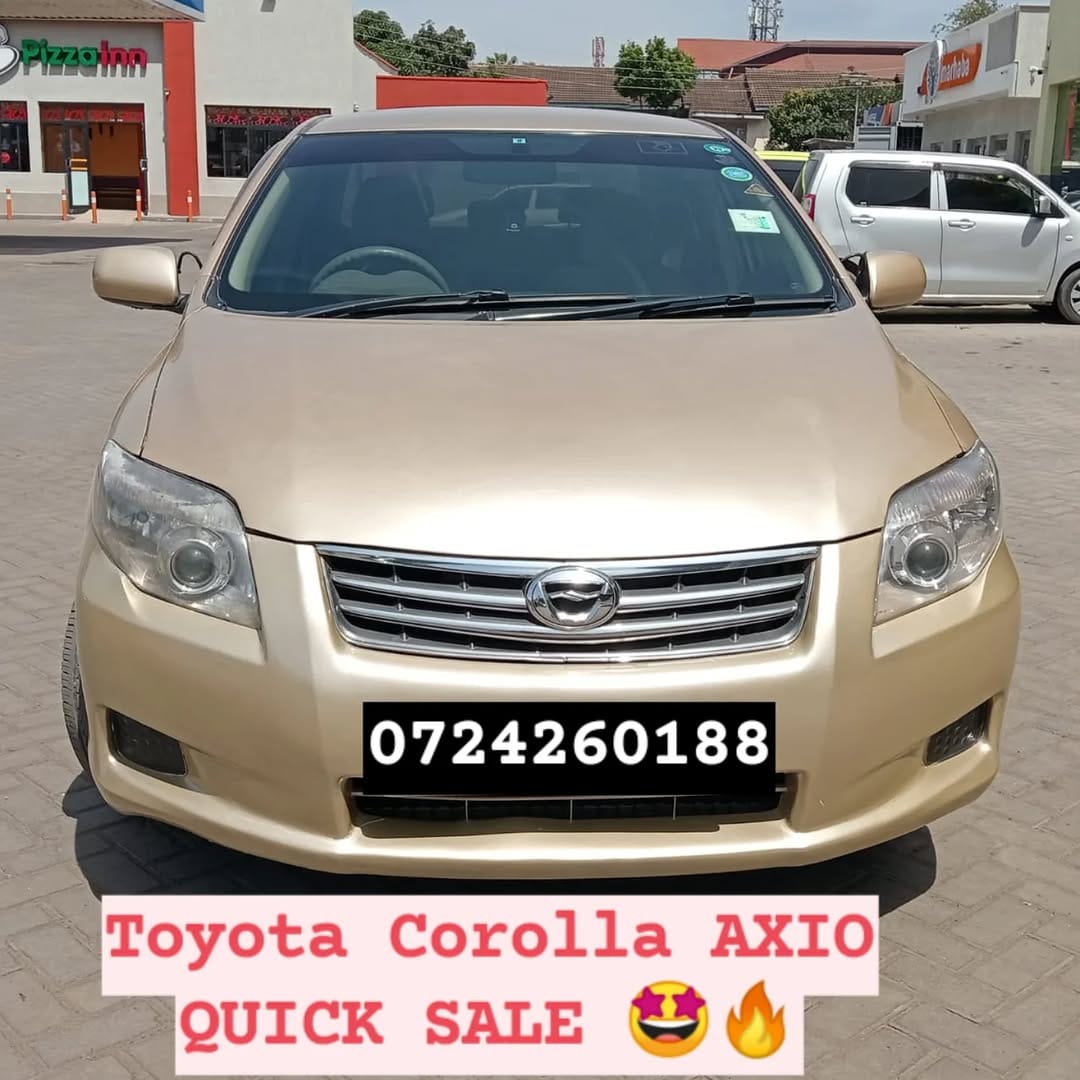Cars For Sale in Kenya Car/motor vehicle-TOYOTA Corolla AXIO QUICK SALE You Pay 30% Deposit Hire purchase installments HP UpTo 70% financing/finance NO CRB STATUS CHECK Trade in OK EXCLUSIVE 9