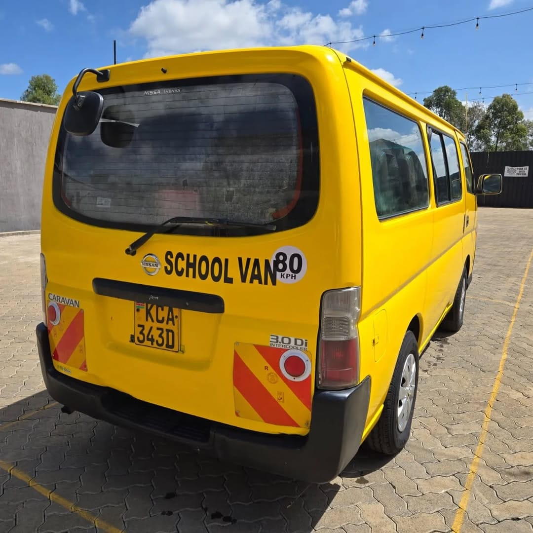 Car/motor vehicle Cars For Sale in Kenya-NISSAN CARAVAN school Van QUICK SALE You Pay 30% Deposit Hire purchase installments HP UpTo 70% financing/finance NO CRB STATUS CHECK Trade in OK 5
