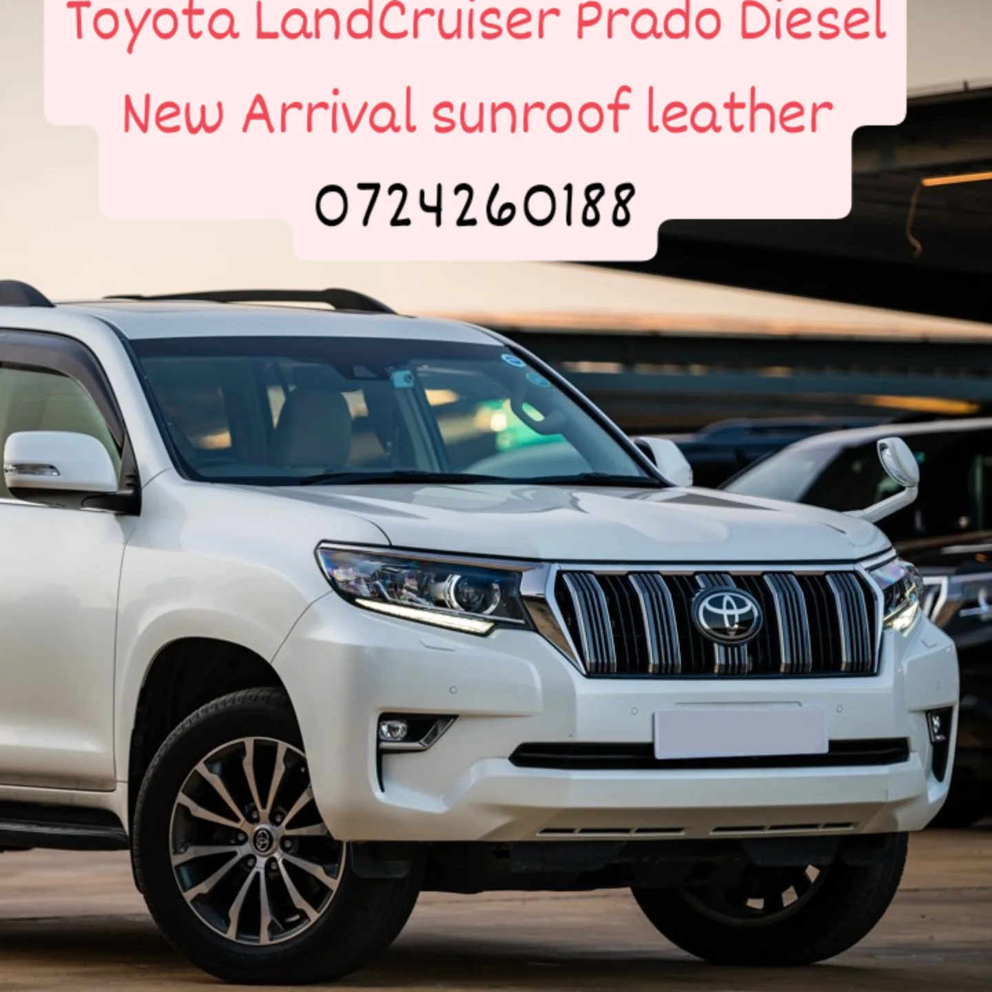 Toyota Prado Diesel New Arrival sunroof New Shape New Arrival QUICK SALE You Pay 30% Deposit Hire purchase installments HP UpTo 70% financing/finance NO CRB STATUS CHECK Trade in OK 🔥