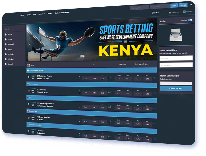 FOR SALE: Licensed Betting company Fully Registered with CBK Bookmaker & Gaming 17 Sports betting software development company in kenya