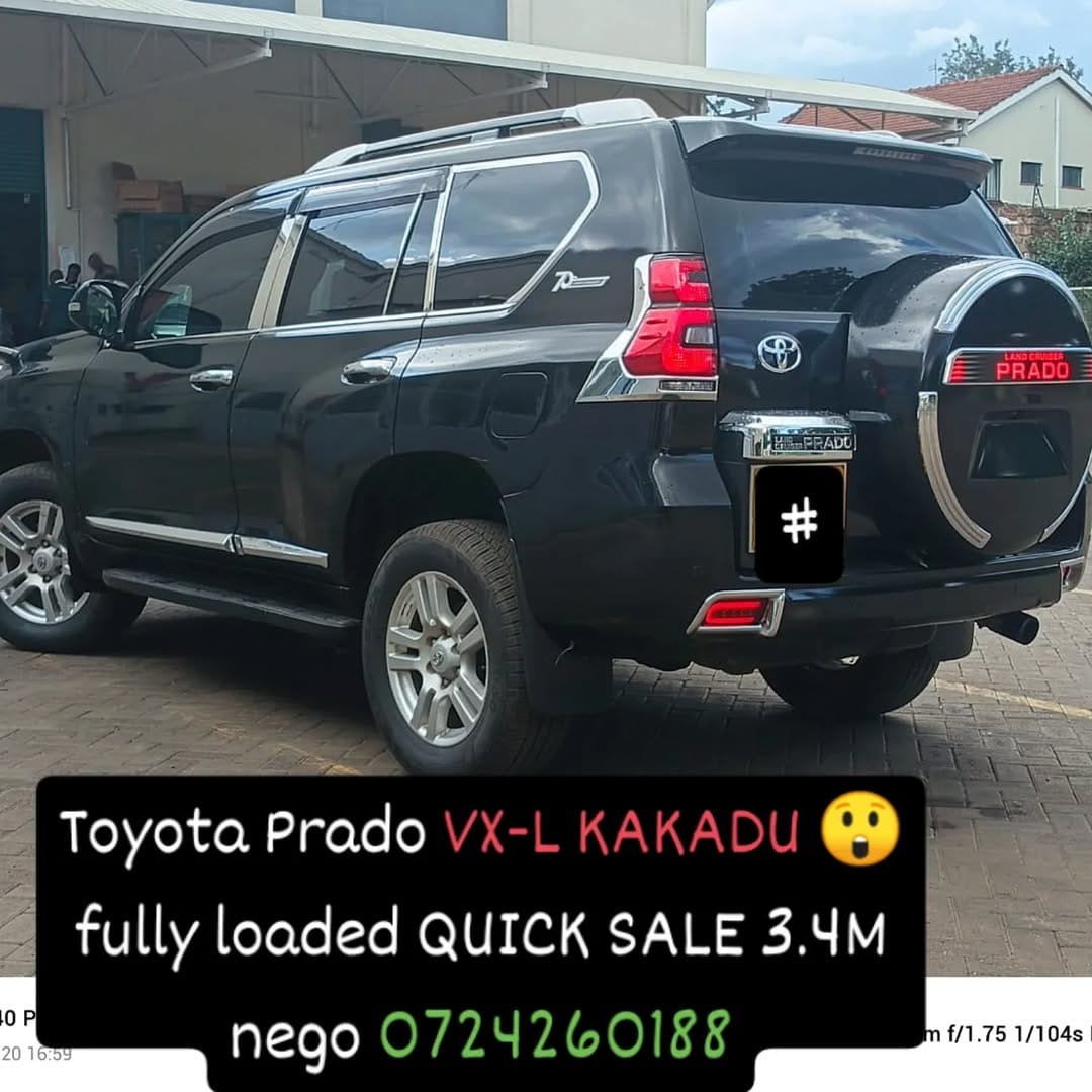 Toyota land cruiser Prado VX-L KAKADU 3.4M ONLY sunroof cooler box height control QUICK SALE Deal on offer You Pay 30% Deposit Hire purchase installments HP UpTo 70% financing/finance NO CRB STATUS CHECK Trade in OK
