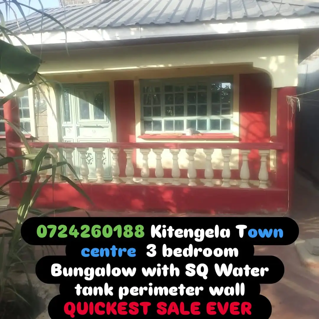 Kitengela Town centre spacious 3 bedroom Bungalow with SQ Water tank perimeter wall QUICKEST SALE EVER 13 Kitengela Town centre spacious 3 bedroom Bungalow with SQ Water tank perimeter wall QUICKEST SALE EVER