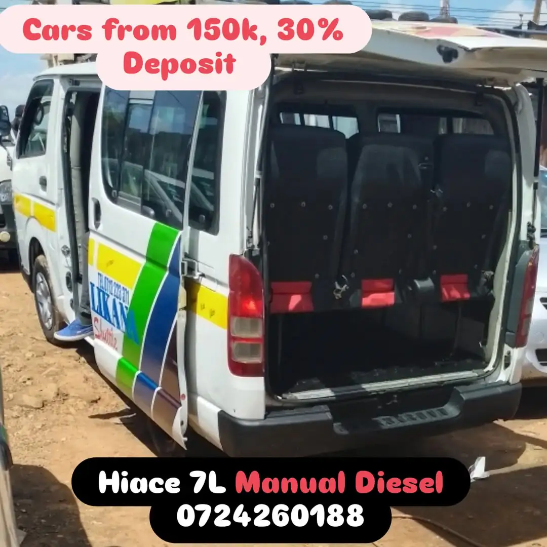 Toyota Hiace 7L Manual Diesel Van New Shape 😲 QUICK SALE. Cars from 150K, 30% Deposit lipa pole pole. Hire purchase installments HP. UpTo 70% financing/finance NO CRB STATUS CHECK Trade in OK