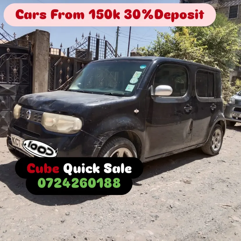 Nissan Cube 😲 QUICK SALE. Cars from 150K, 30% Deposit lipa pole pole. Hire purchase installments HP. UpTo 70% financing/finance NO CRB STATUS CHECK Trade in OK