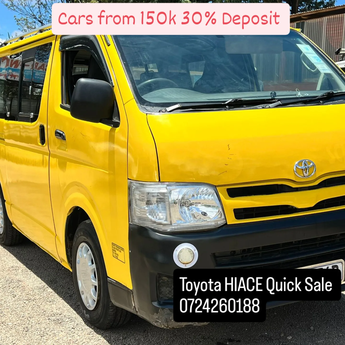 Toyota Hiace 7L DIESEL 😲 QUICK SALE. Cars from 150K, 30% Deposit lipa pole pole. Hire purchase installments HP. UpTo 70% financing/finance NO CRB STATUS CHECK Trade in OK