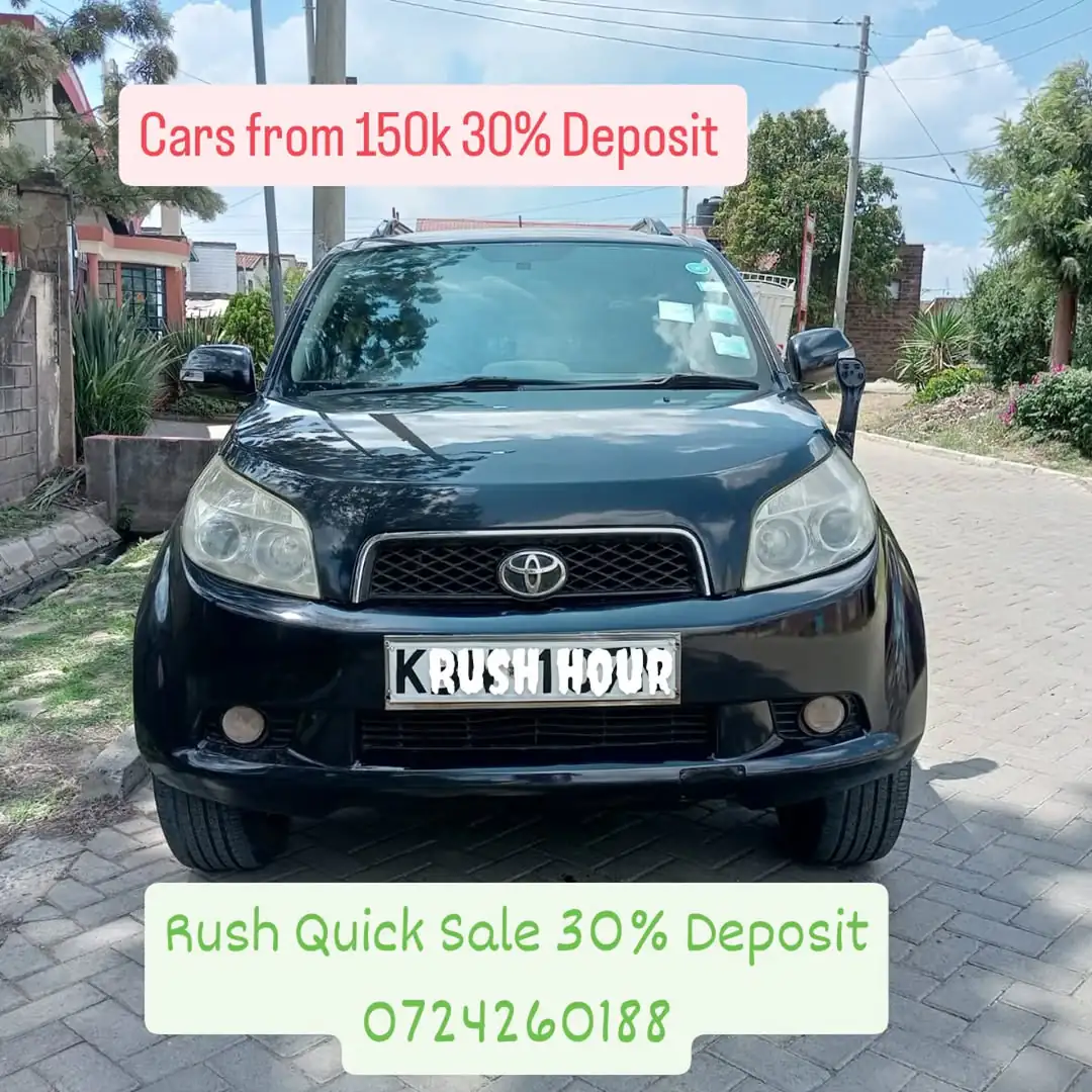 Toyota Rush 😲 QUICK SALE. Cars from 150K, 30% Deposit lipa pole pole. Hire purchase installments HP. UpTo 70% financing/finance NO CRB STATUS CHECK Trade in OK