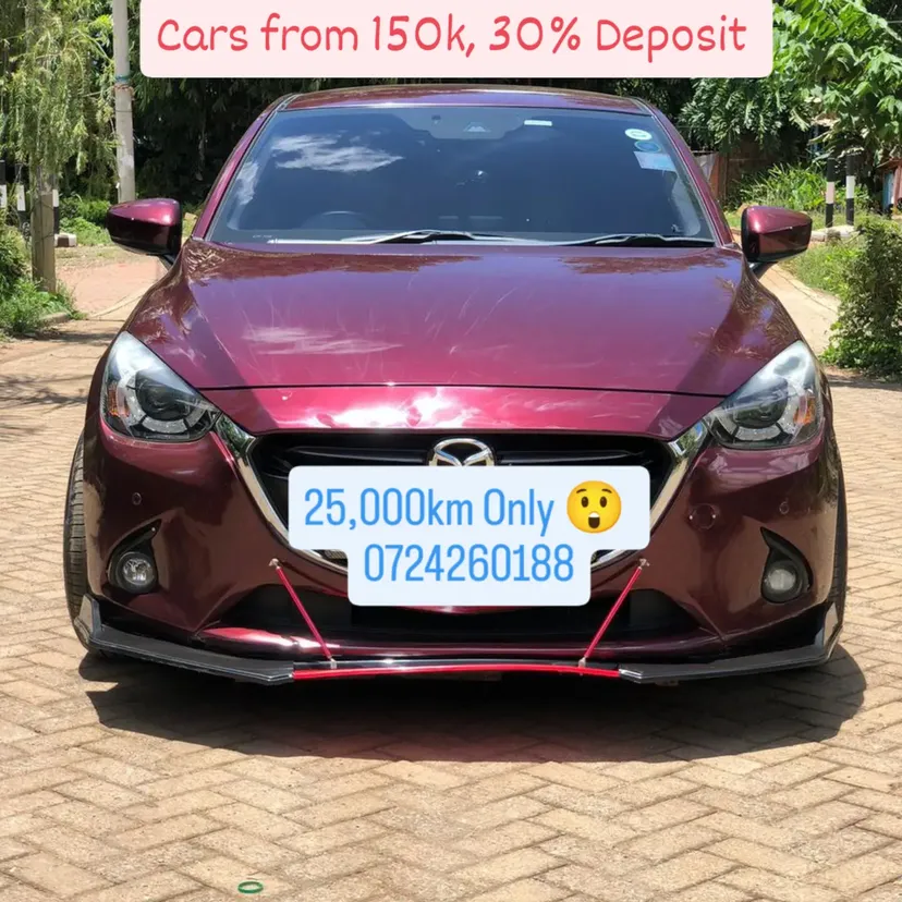 Mazda Demio New Shape 25k km low mileage 😲 QUICK SALE. Cars from 150K, 30% Deposit lipa pole pole. Hire purchase installments HP. UpTo 70% financing/finance NO CRB STATUS CHECK Trade in OK