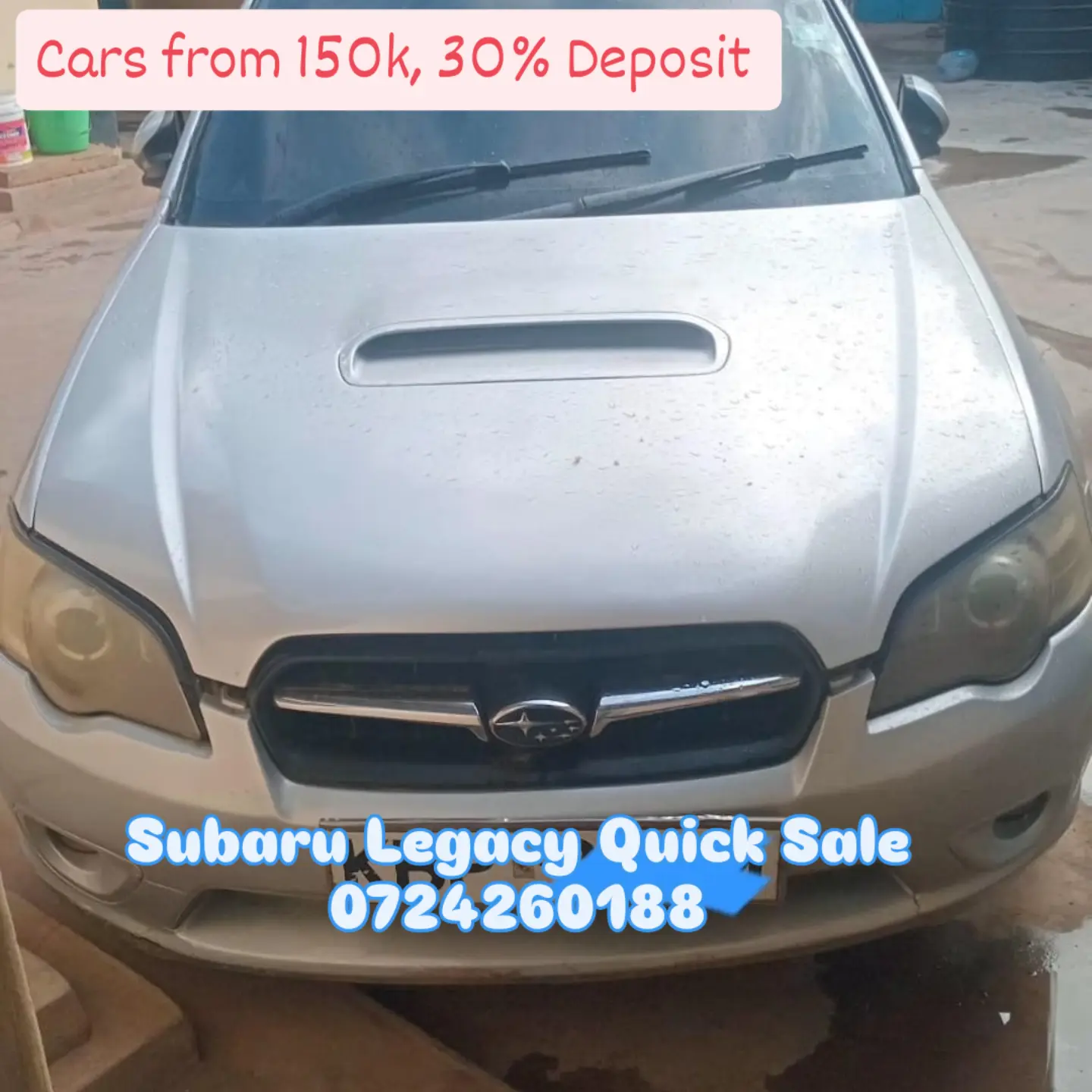 Subaru Legacy 🥺 😲 QUICK SALE. 30% Deposit. Cars from 150K, lipa pole pole. Hire purchase installments HP. UpTo 70% financing/finance NO CRB STATUS CHECK Trade in OK