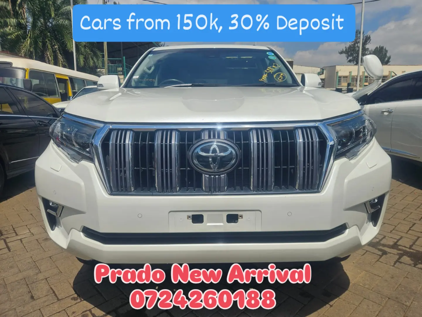 TOYOTA LAND-CRUISER 29,000km mileage Prado j150 Sunroof Leather Diesel New Arrival New Shape 😲 💪 Fully Loaded QUICK SALE. Cars from 150K, 30% Deposit lipa pole pole. Hire purchase installments HP. UpTo 70% financing/finance NO CRB STATUS CHECK Trade in OK