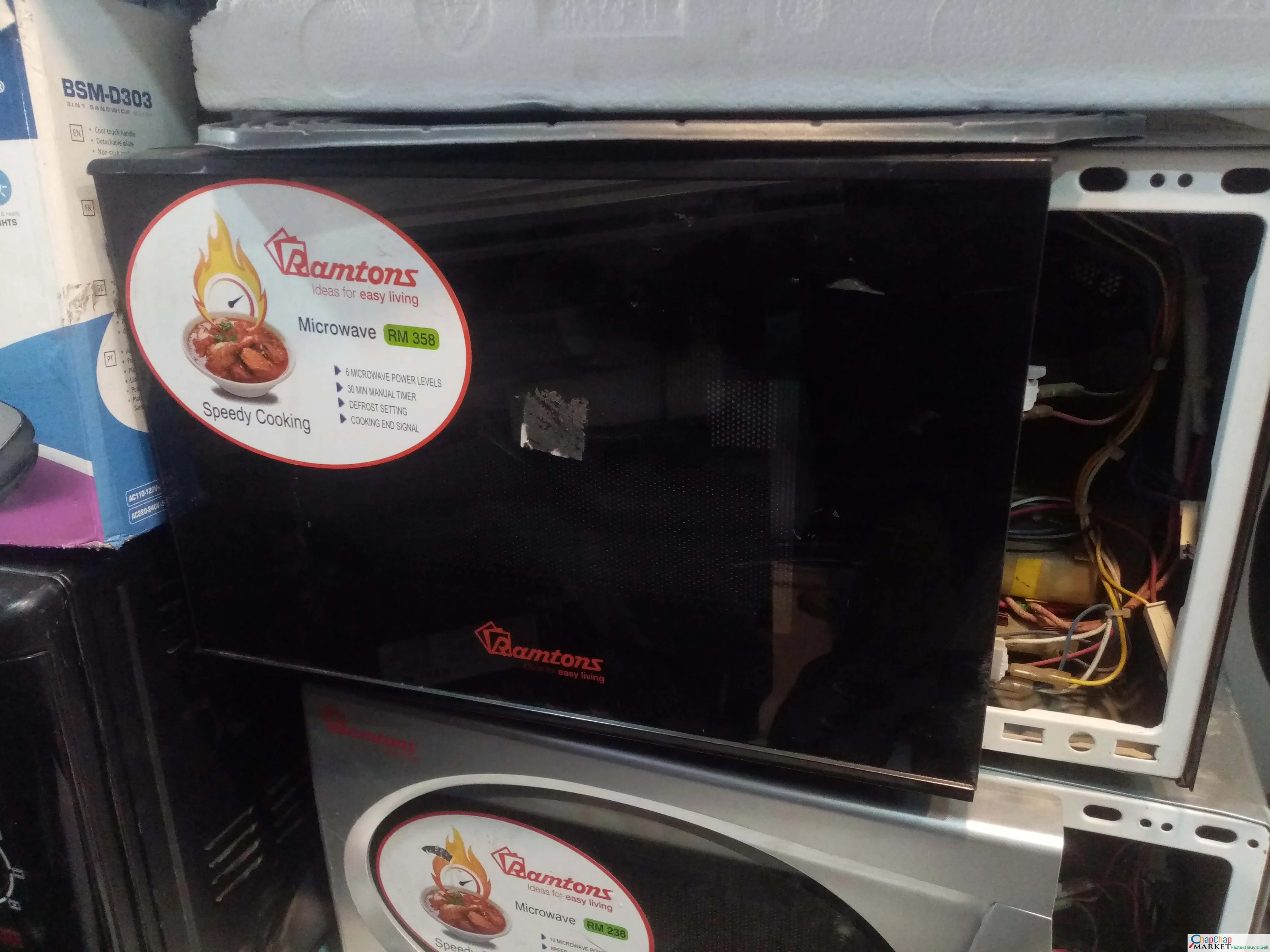 Sales and repair of microwaves,electric/gas cookers,ovens