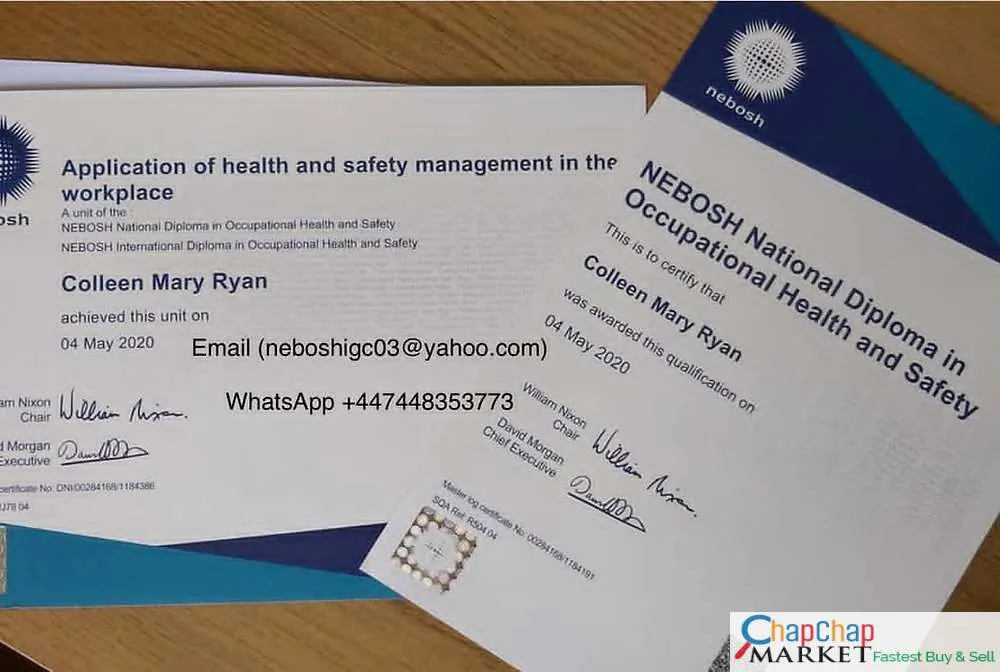 (neboshigc03@yahoo.com) Purchase NEBOSH Certificates Online without exams
